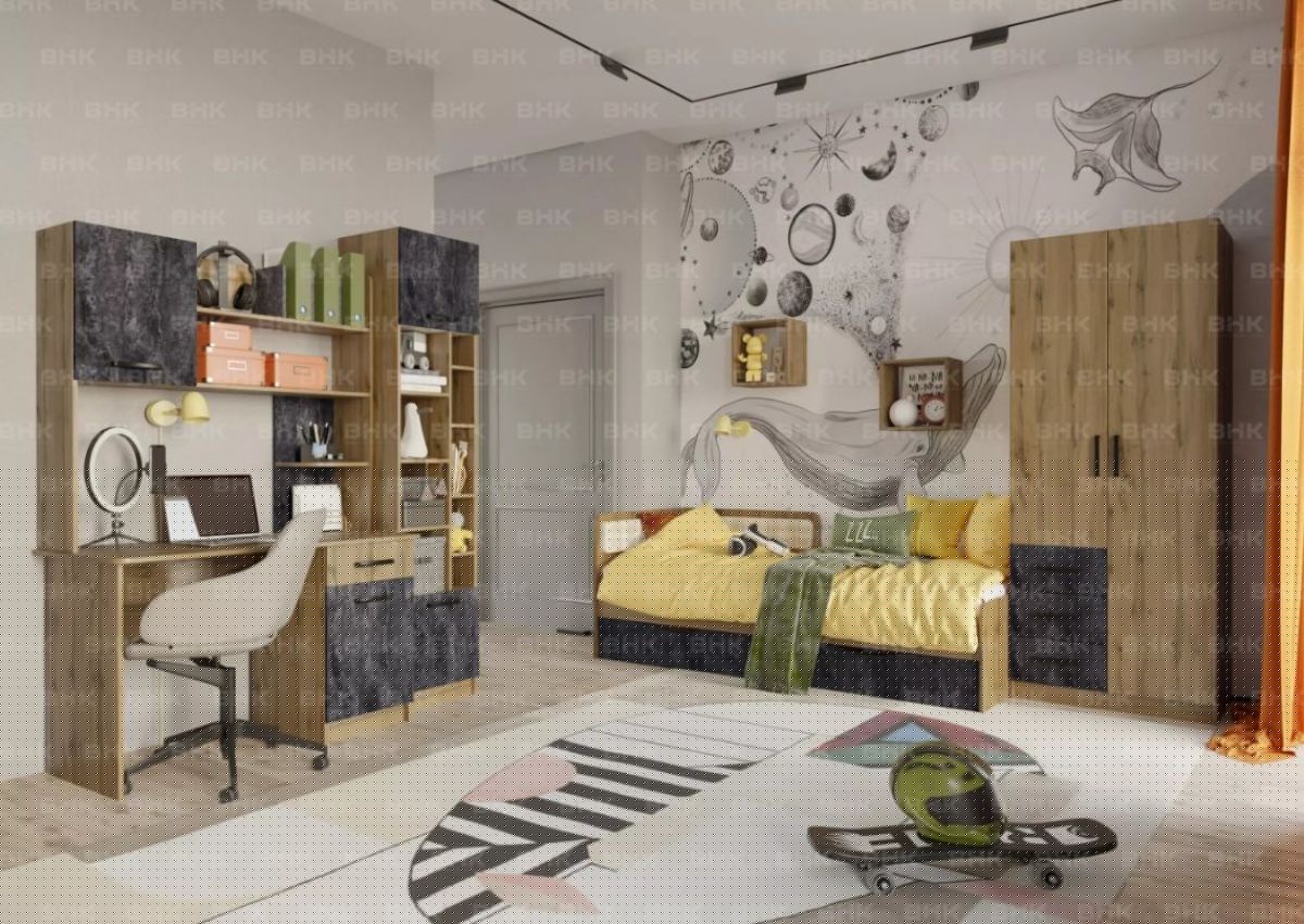 Подростковая Хогвартс (Дуб Вотан/Обсидиан) | фото 10