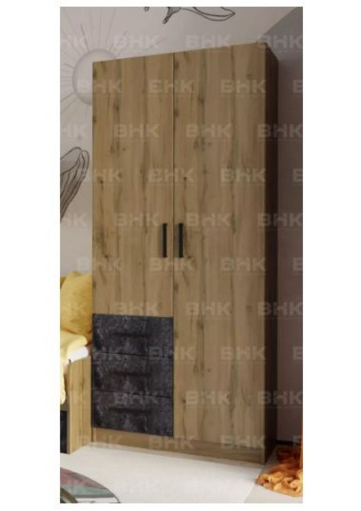 Подростковая Хогвартс (Дуб Вотан/Обсидиан) | фото 4