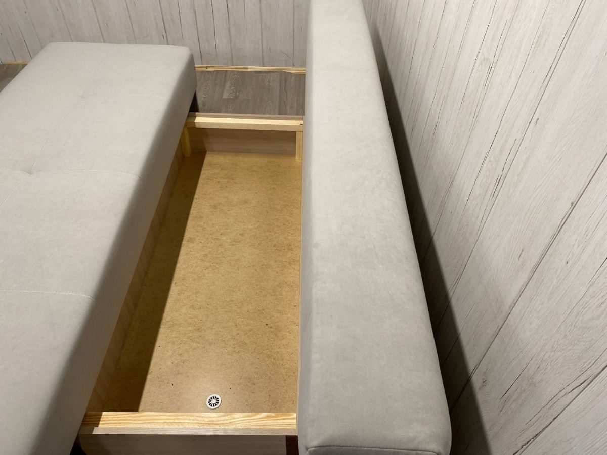 Диван Комфорт-1 (НПБ) велюр Luma 13 св.серый | фото 6