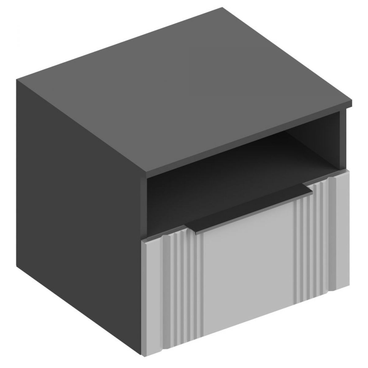 ВИТА Спальный гарнитур (модульный) темно серый | фото 4