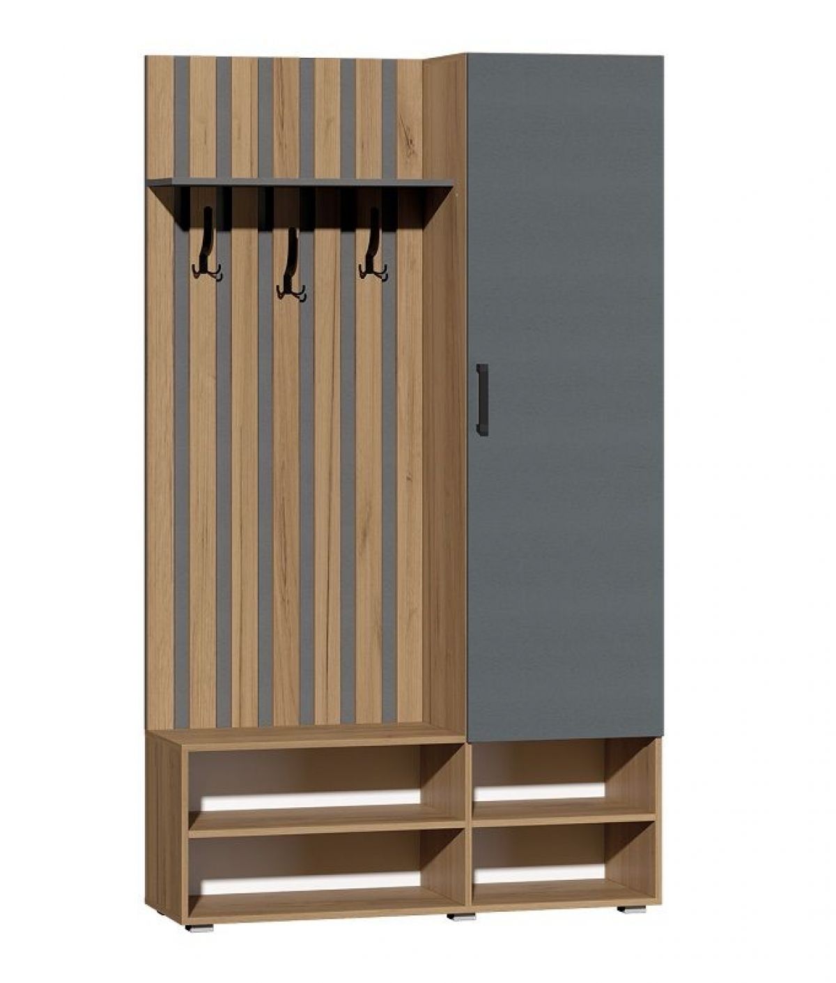 Прихожая Юджи (Дуб Крафт Золотой/Графит) | фото 2