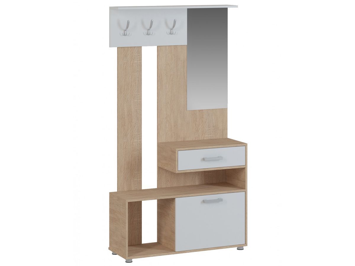 ЭНТЕР 1 Прихожая (модульная) дуб сонома/белый | фото 4