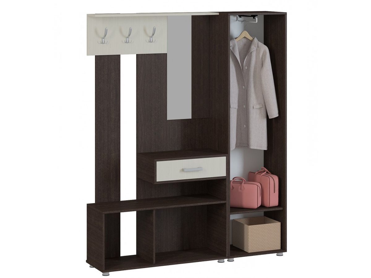 ЭНТЕР 1 Прихожая (модульная) дуб молочный/венге | фото 3