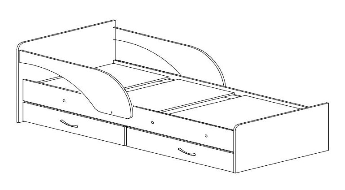 Кровать детская Максимка (Кроха-2) 800*1600 | фото 2