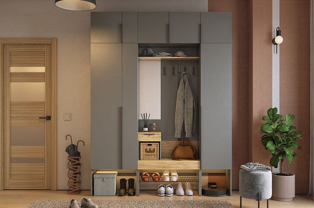 БАСКО Прихожая К9 (графит) | фото 2