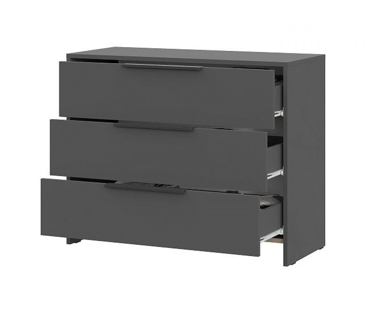 КАМЕЛИЯ 1 Серия 2 Комод 3 ящика Графит серый | фото 3
