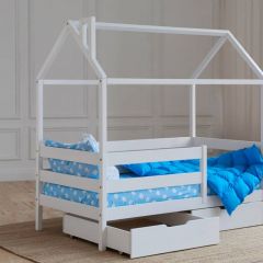 Кровать-домик 80*190 Белый | фото 4