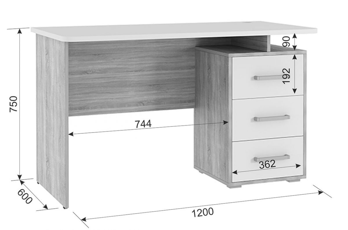 ЛАЙТ 2 Стол компьютерный (1200) | фото 2