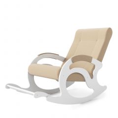 Кресло-качалка Тироль 12-Т-П (ткань/белые) ПЕСОК | фото 2