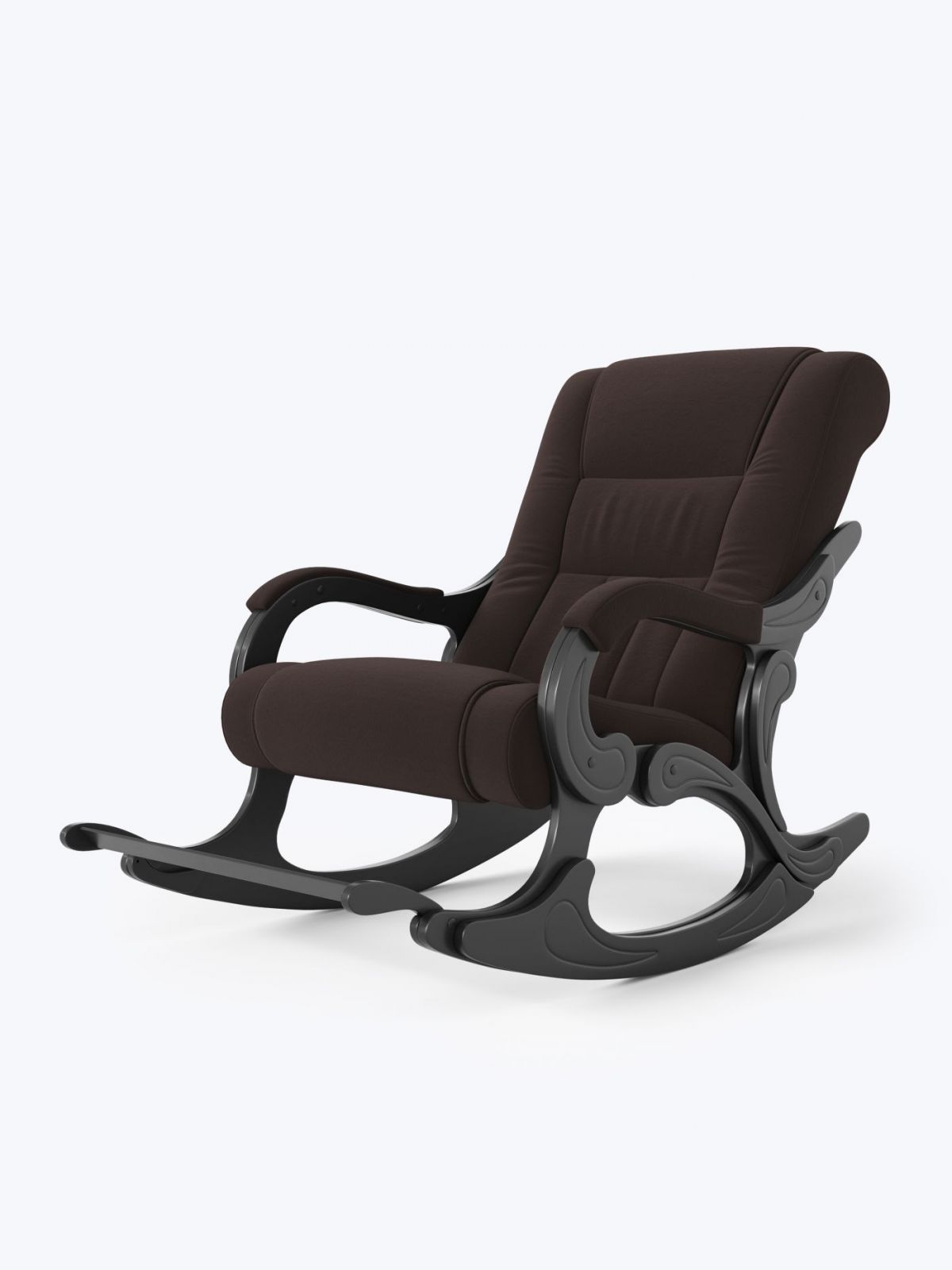 Кресло-качалка Родос 16-Т-Ш (ткань\венге) ШОКОЛАД | фото 2