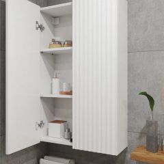 Шкаф навесной для ванной MH4-MA 600х960 (Белый-М 10.1.1) Белый глянец | фото 2