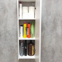 Шкаф навесной для ванной MH5-MA 300х960 (Белый-М 10.1.1) Белый глянец | фото 6