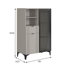 РИЧ Комод 2 со стеклом | фото 2