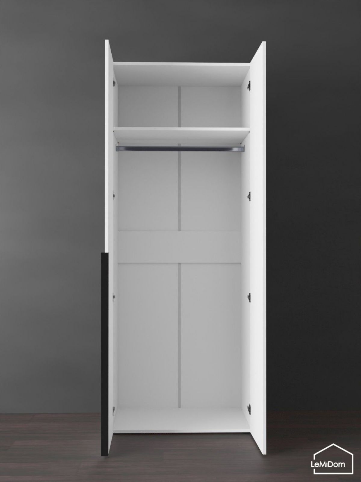 Шкаф Linnea MHR-2 2050х800х510 (Белый-М 11.1.1) | фото 4