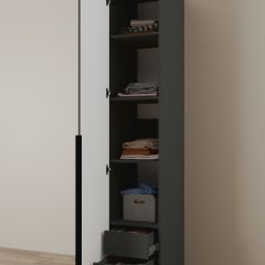 Шкаф Linnea MHR-1-4 2050х400х510 (Графит-М 11.1.25) | фото 6