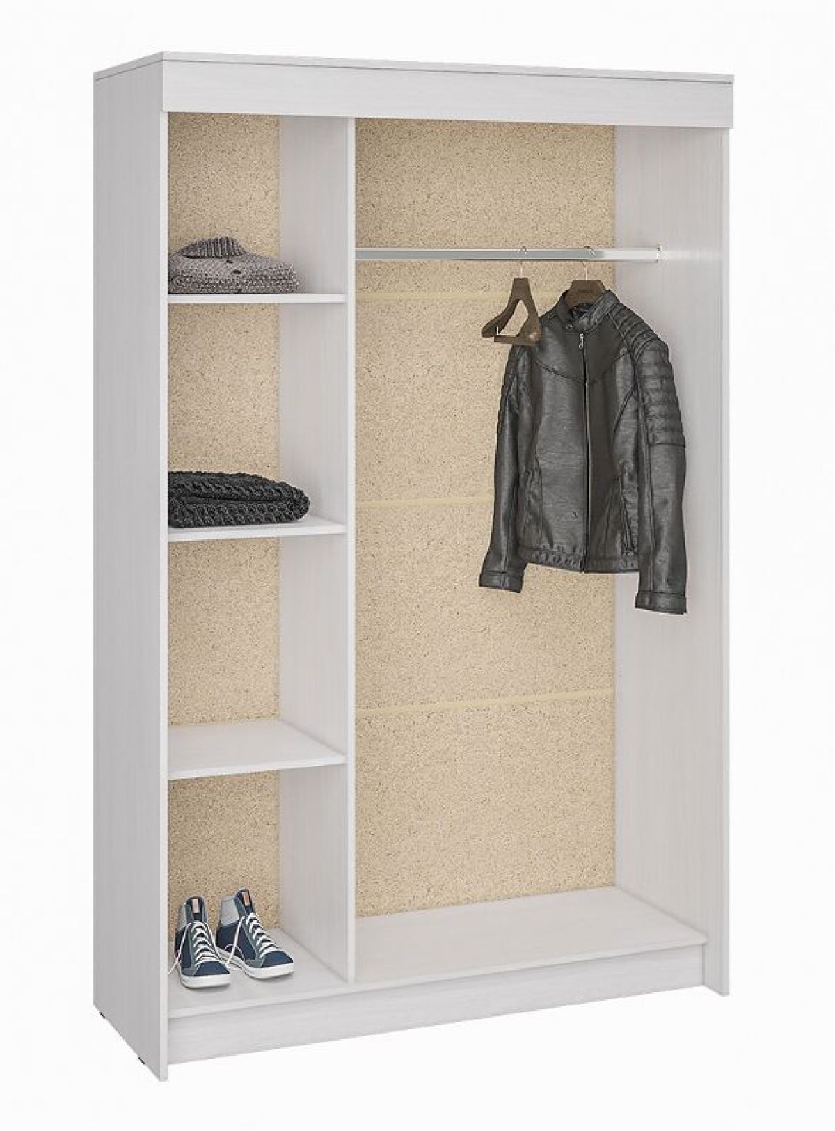 Шкаф-купе Бассо 1300 (Ясень Анкор светлый) | фото 2