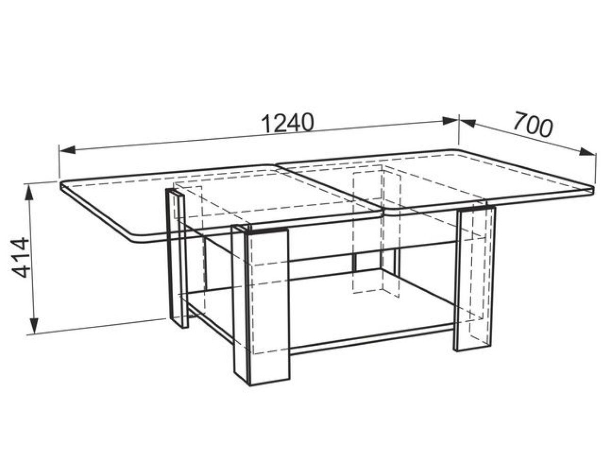 АДАМ-1 Стол-трансформер (белый рамух) | фото 3