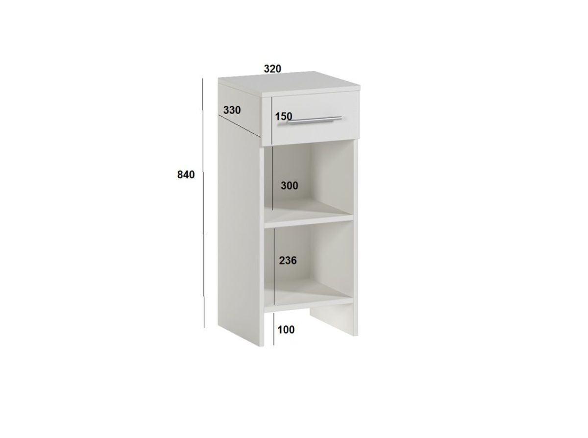 Тумба 320 (Белый/Белый) | фото 3