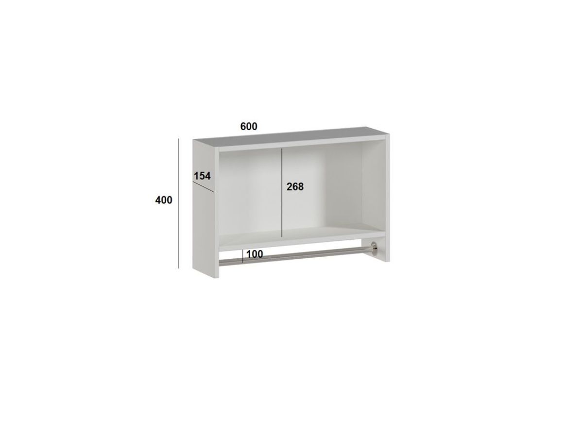 Шкаф №3 подвесной (Белый) | фото 3