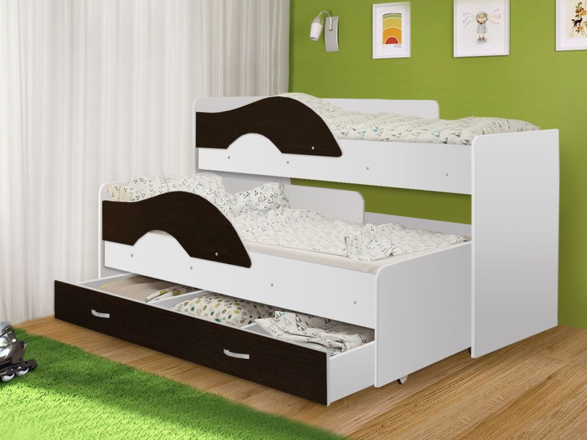Кровать выкатная Радуга 800*1600 (Матрешка) Белый | фото 16