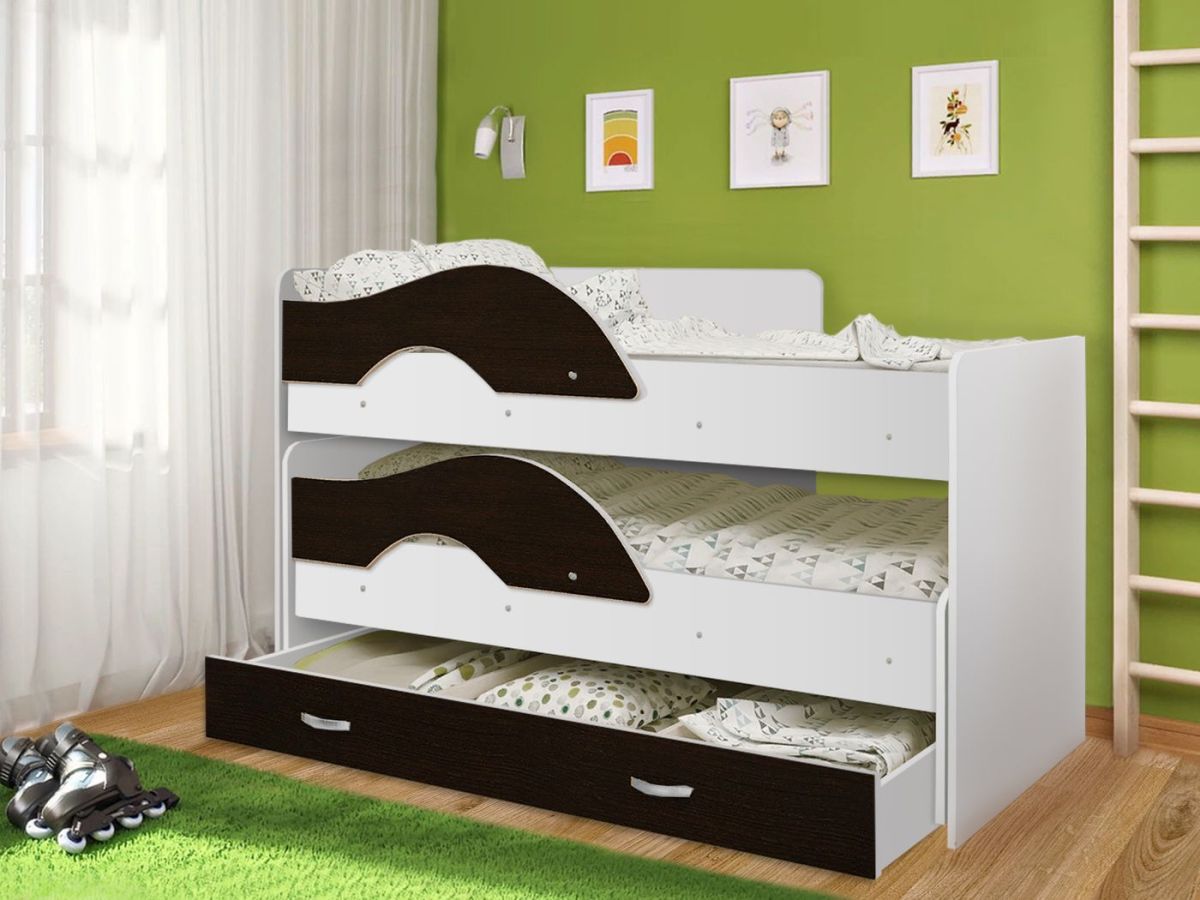 Кровать выкатная Радуга 800*1600 (Матрешка) Белый | фото 15