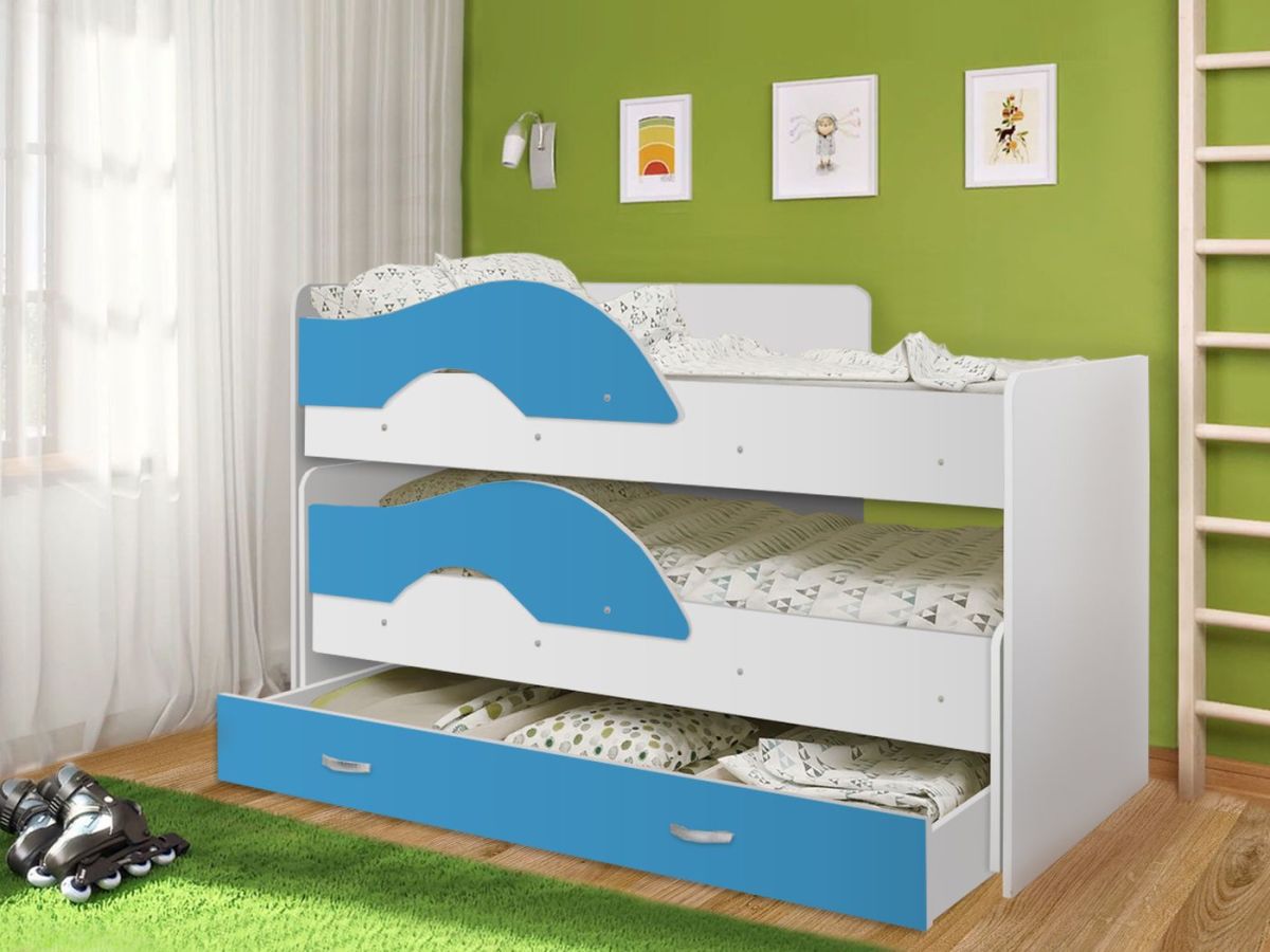 Кровать выкатная Радуга 800*1600 (Матрешка) Белый | фото 8