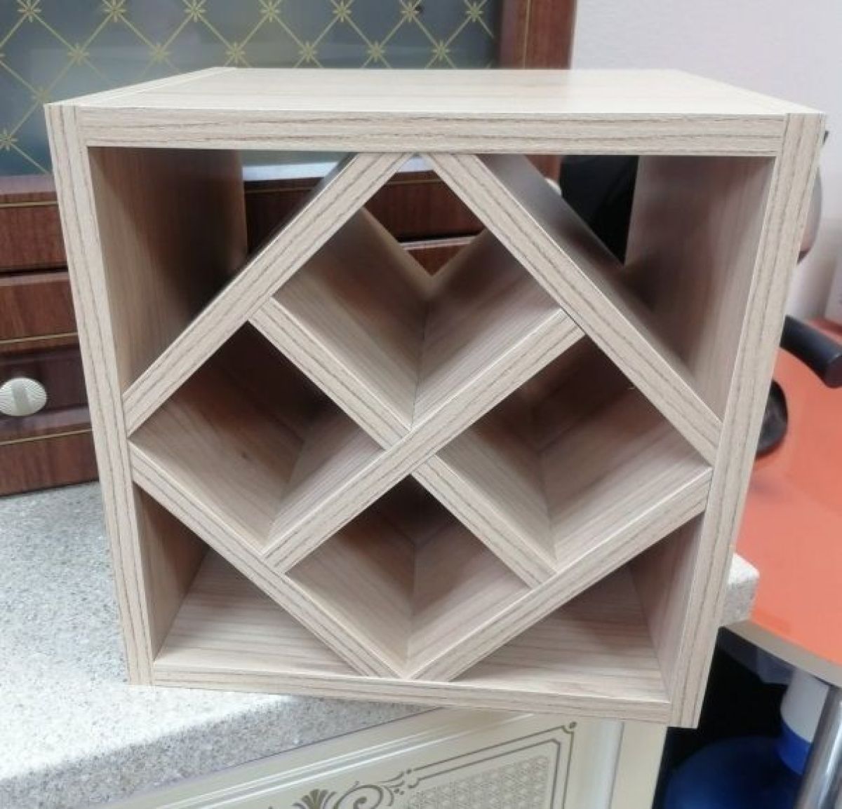 Настольная барная полка Куб на 8 бутылок | фото 2