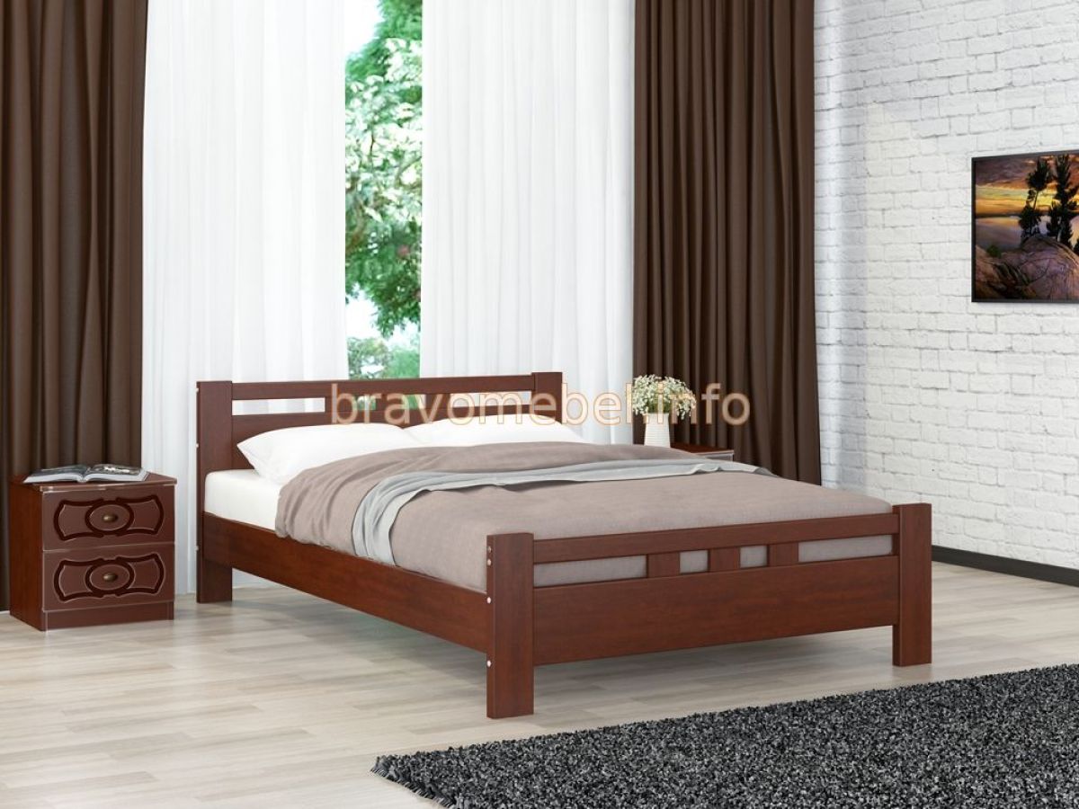 ВЕРОНИКА-2 Кровать из массива 1600  | фото 3