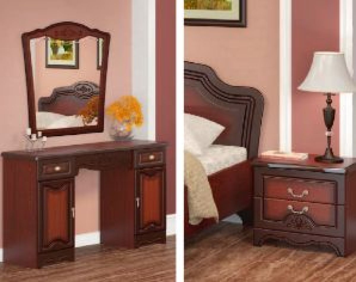 ЛОТОС Спальный гарнитур (модульный) орех лак | фото 9