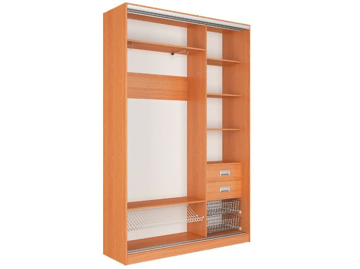 Шкаф-купе Джонни 1500 вариант 3 (ЛДСП/Зеркало) | фото 2