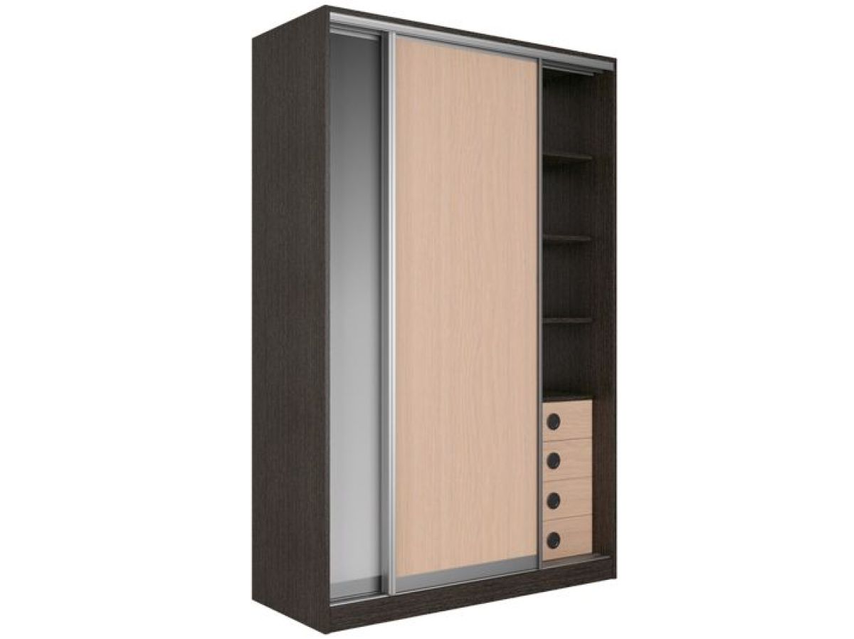 Шкаф-купе Рене 1500 вариант 1 (ЛДСП/ЛДСП) | фото 3