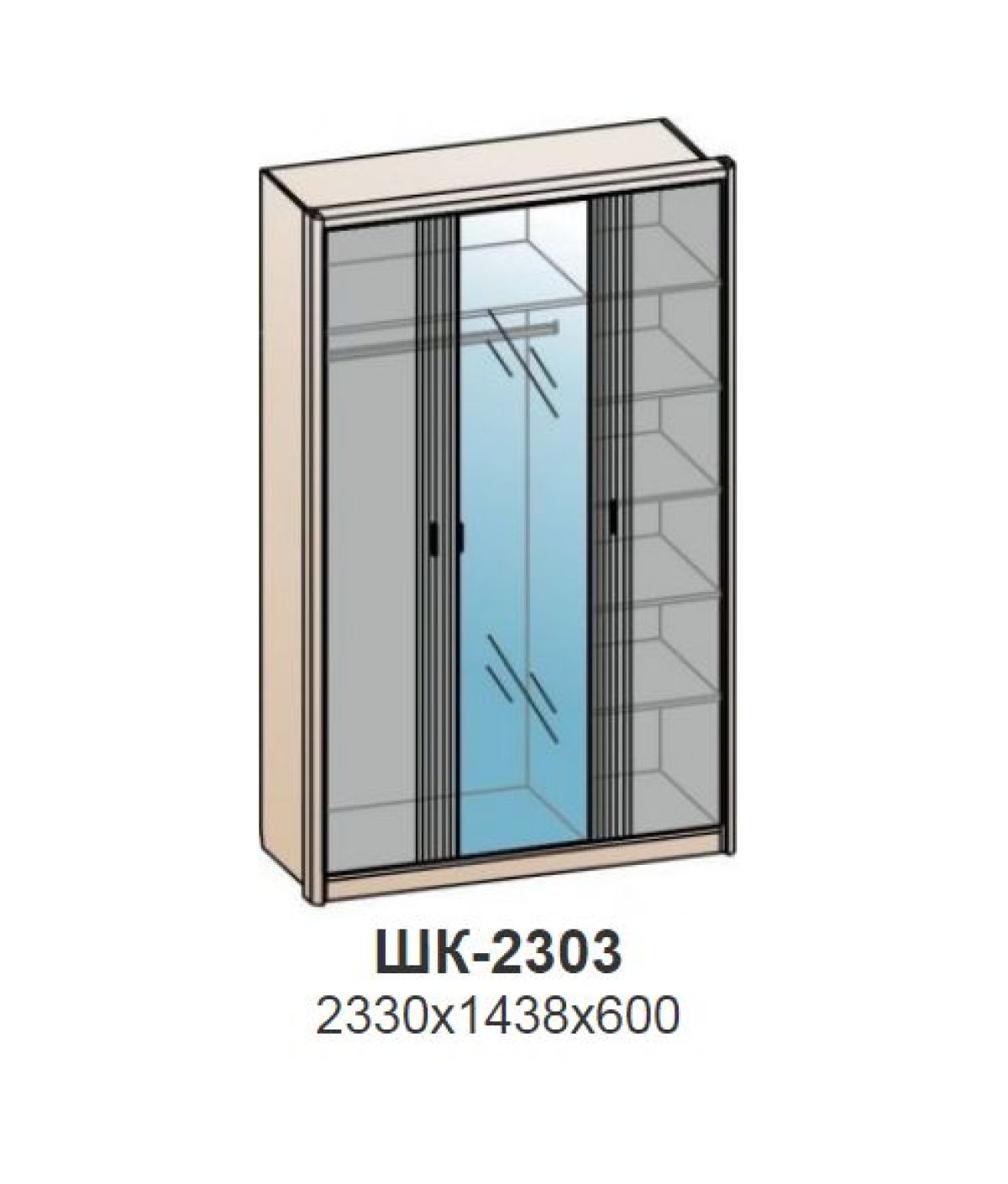 ШЕР Спальный Гарнитур (модульный) Дуб серый/Айронвуд серебро | фото 11