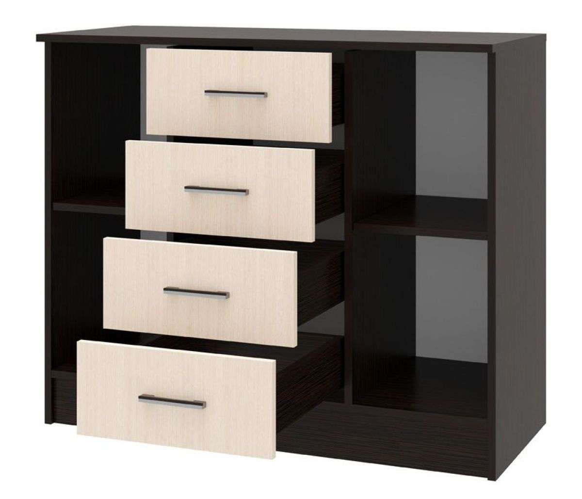 СОФИЯ Комод К1000 2Д (венге/дуб белфорт) | фото 2