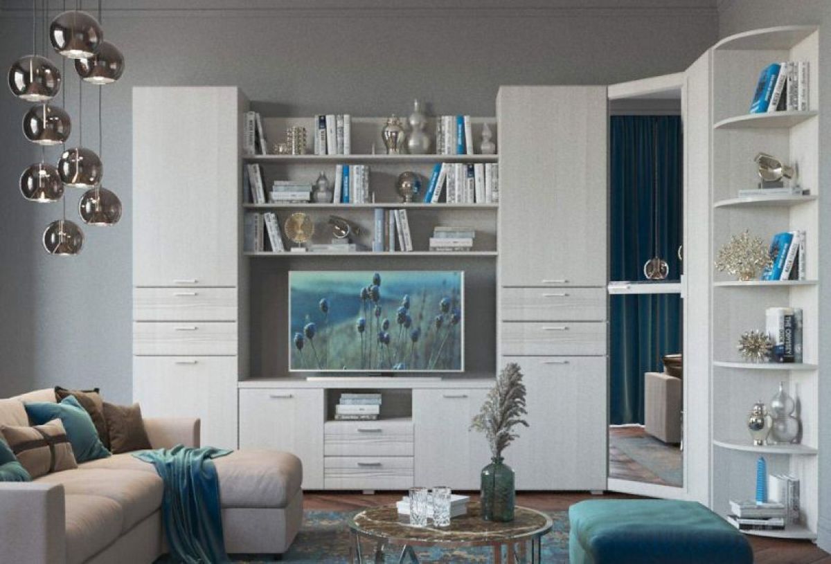 Гостиная ЛОТОС (модульная) Бодега белая | фото 9