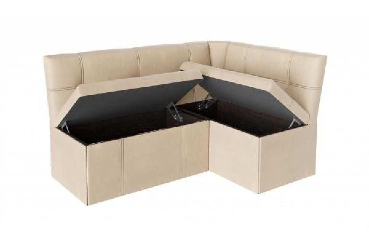 Скамья угловая КВАДРО Тип 3 исп. 2 Бежевый (кожзам) | фото 2