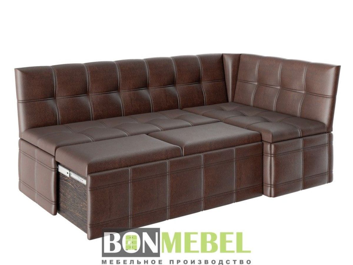 Скамья угловая со спальным местом "Квадро" тип 1 исп. 2 (коричневый) | фото 2