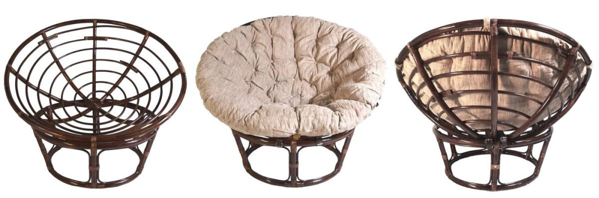 Кресло Папасан 23/01 с подушкой (Темно-коричневый) | фото 2