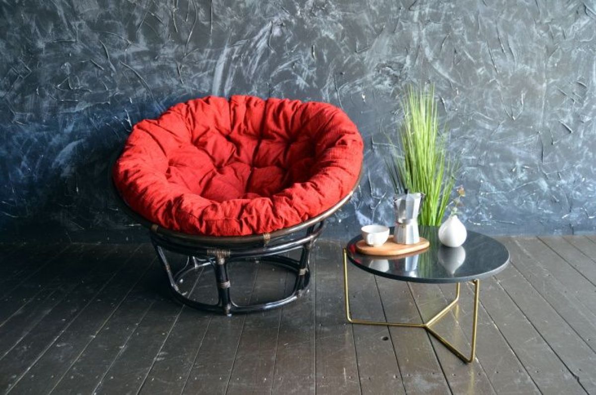 Кресло Папасан 23/01 с подушкой (Темно-коричневый) | фото 3