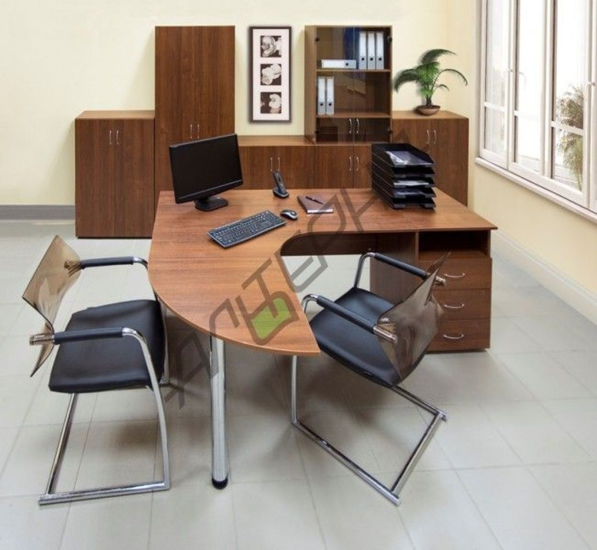 Стол письменный "Универсал" У.С-14 Бук светлый | фото 3