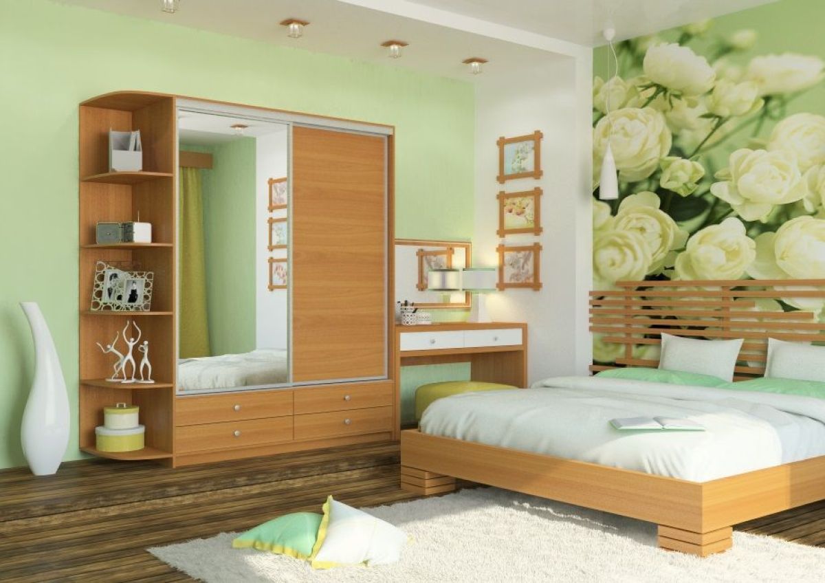 Шкаф-купе Ольга 1700 ЛДСП+Зеркало (ЛДСП 1 кат.) | фото 8