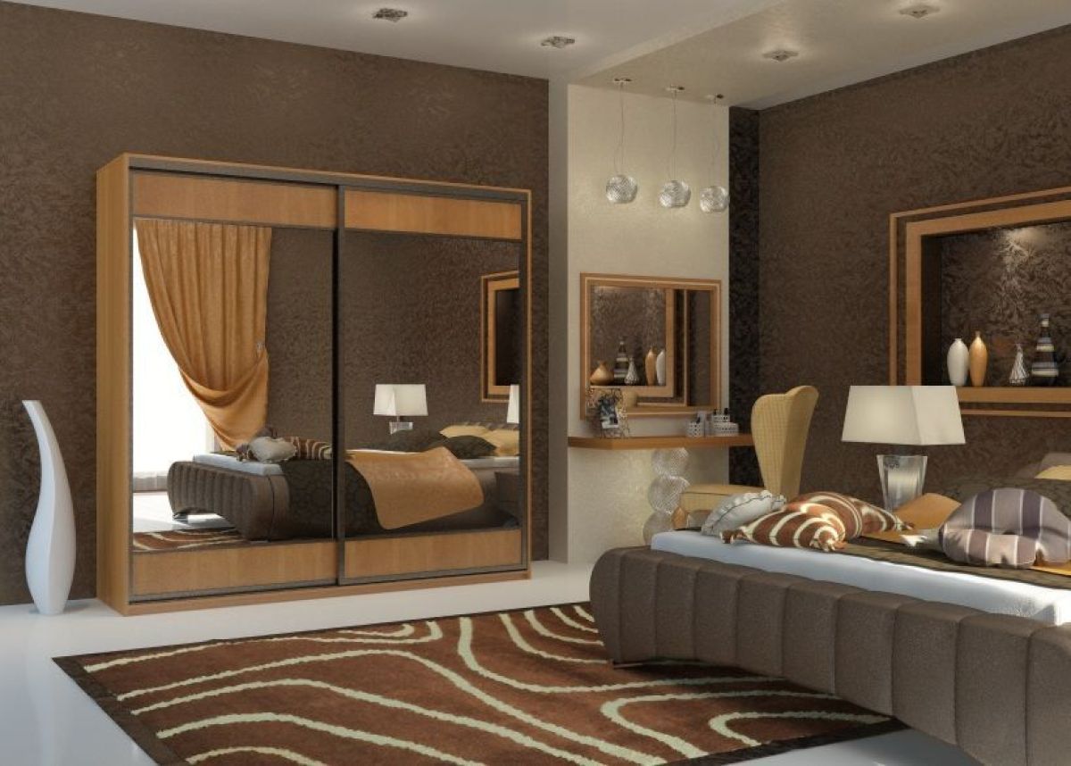 Шкаф-купе Юлия 2400 ЛДСП/Зеркало/ЛДСП (ЛДСП 1 кат.) | фото 6