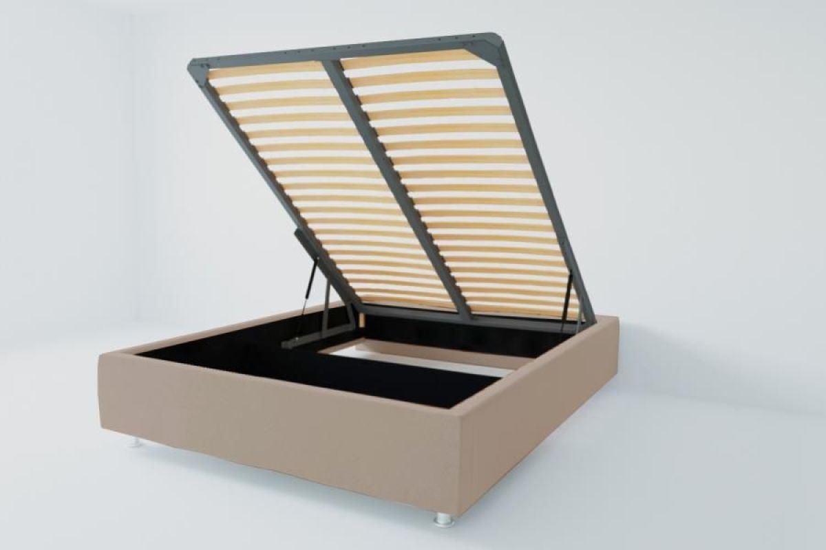 Кровать Подиум с ПМ 1200 (велюр серый) | фото 2