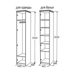 Шкаф 1-но дверный для одежды Ольга-13 | фото 2