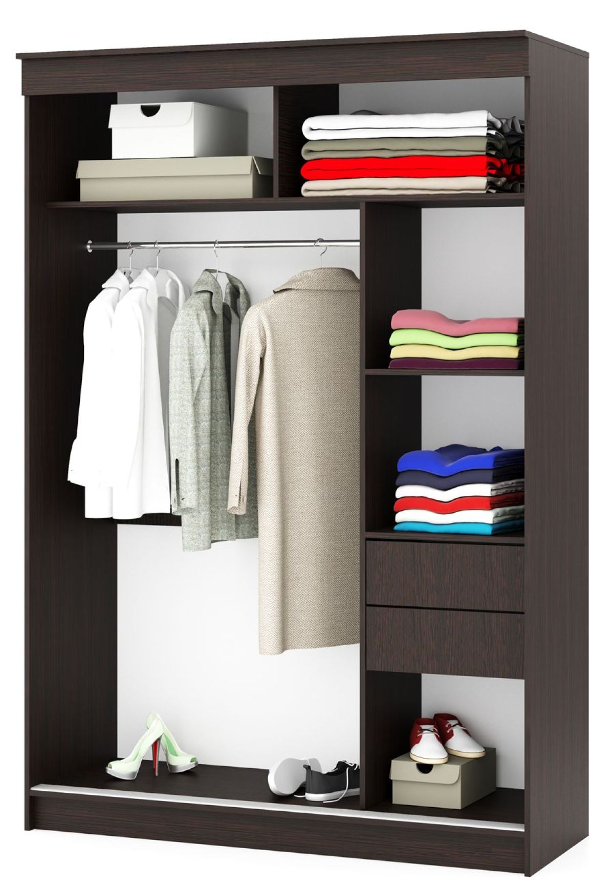 Шкаф-купе Бабочка 1.5 серия Альянс (Венге) | фото 2