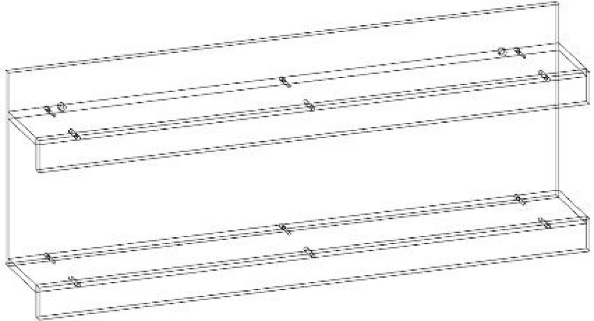СОНАТА НПС-1200 Навесная полка (Дуб сонома/Белый глянец) | фото 2