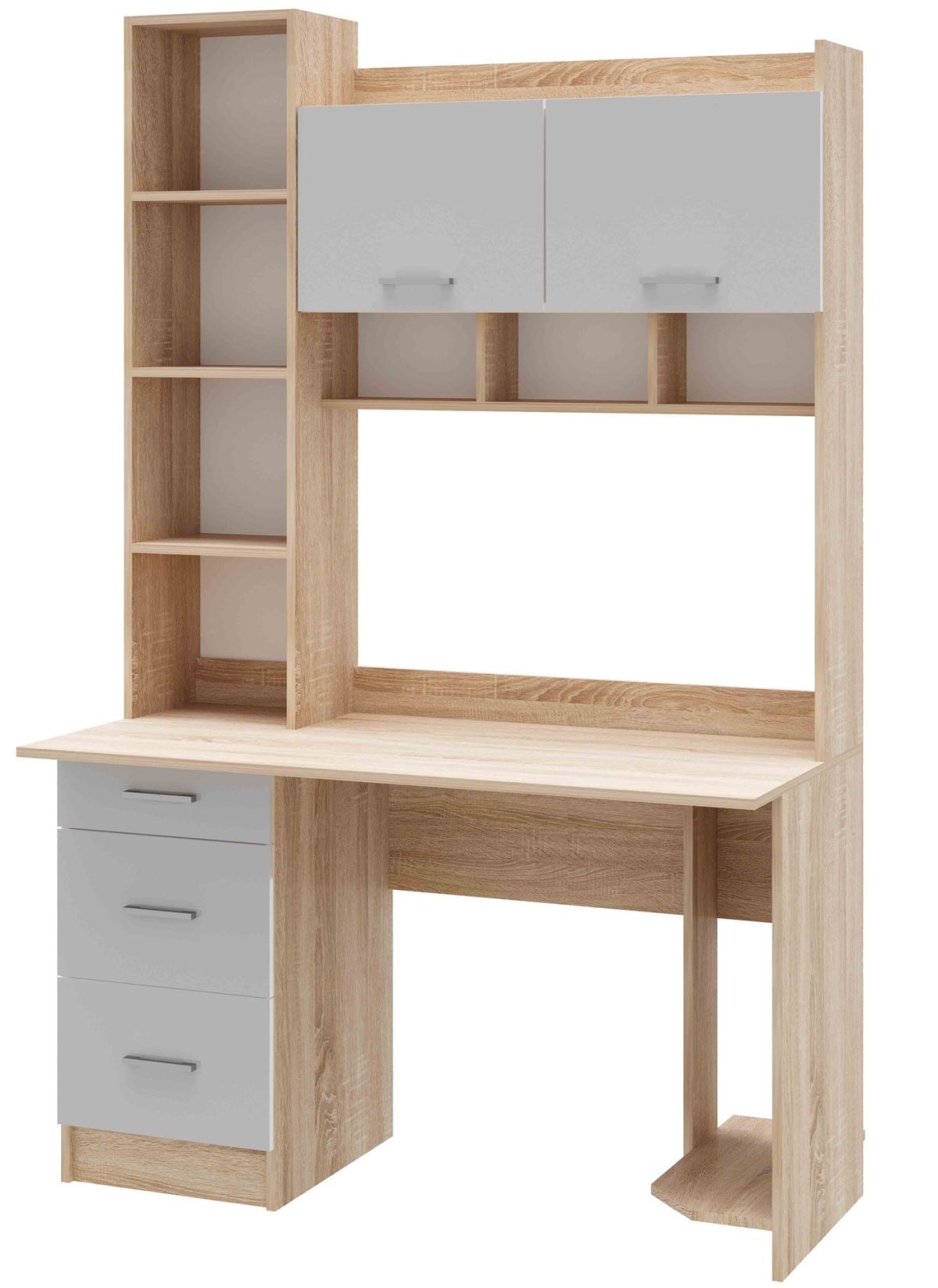 Стол компьютерный ПКС-5 Дуб сонома/Белый глянец | фото 2