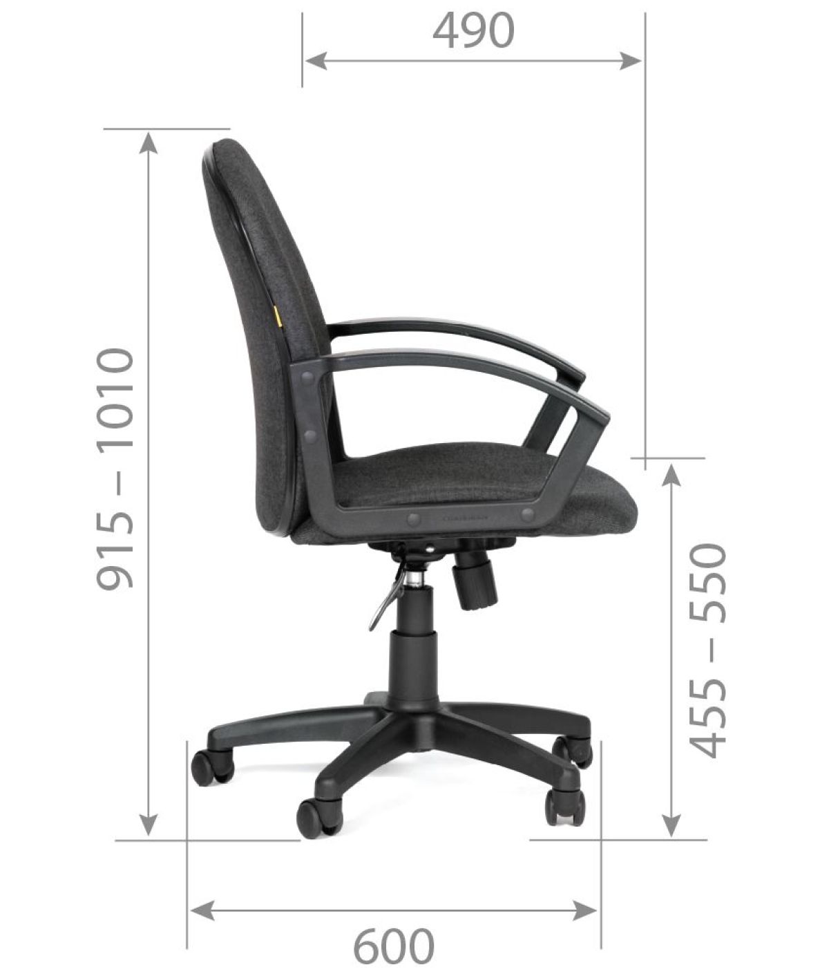 Кресло для оператора CHAIRMAN 681 (ткань С-3) | фото 6