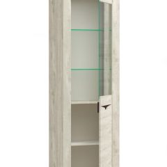 Шкаф - пенал 33.14-01 "Лючия" (бетон пайн белый / венге) | фото 2