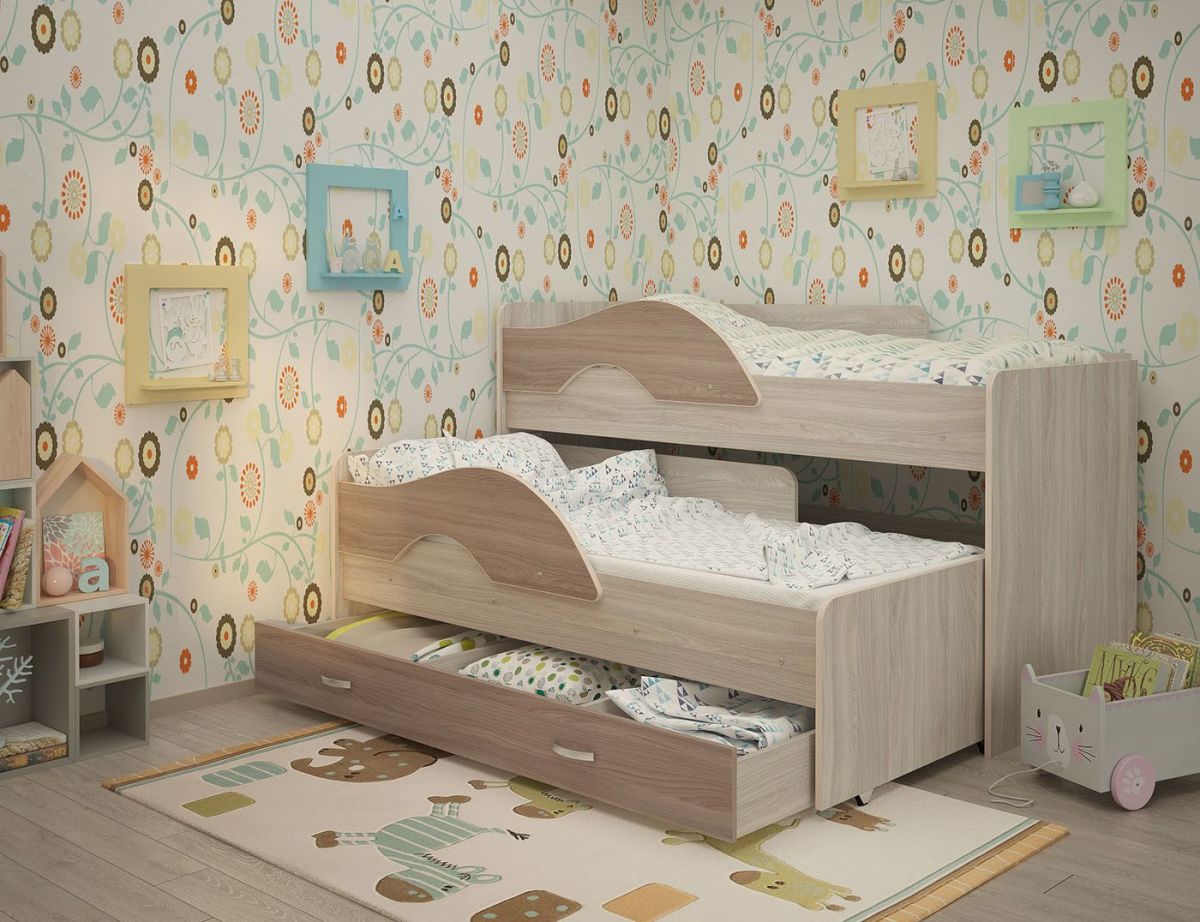 Кровать выкатная Радуга (Матрешка) 800*1600/1650 | фото 6