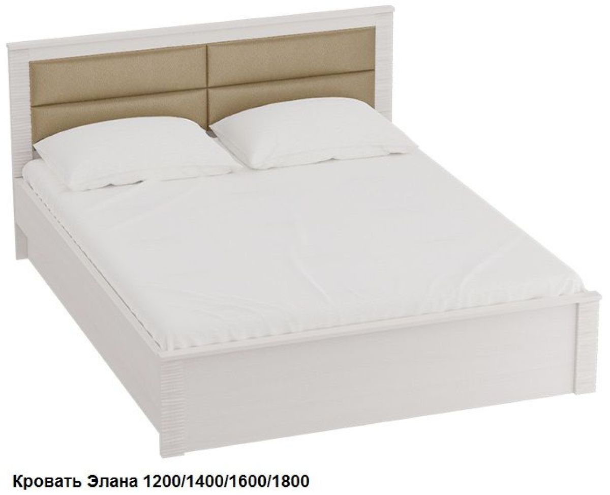 ЭЛАНА Спальный гарнитур (модульная) Бодега белая | фото 6